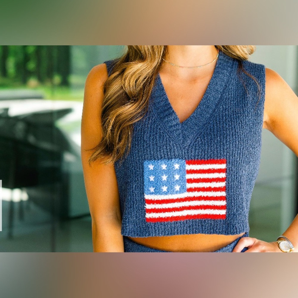 American dream navy sweater